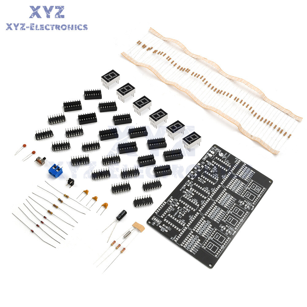 Digital Circuit Clock DIY Electronic Kit Electronic Clock Teaching Kit With Case