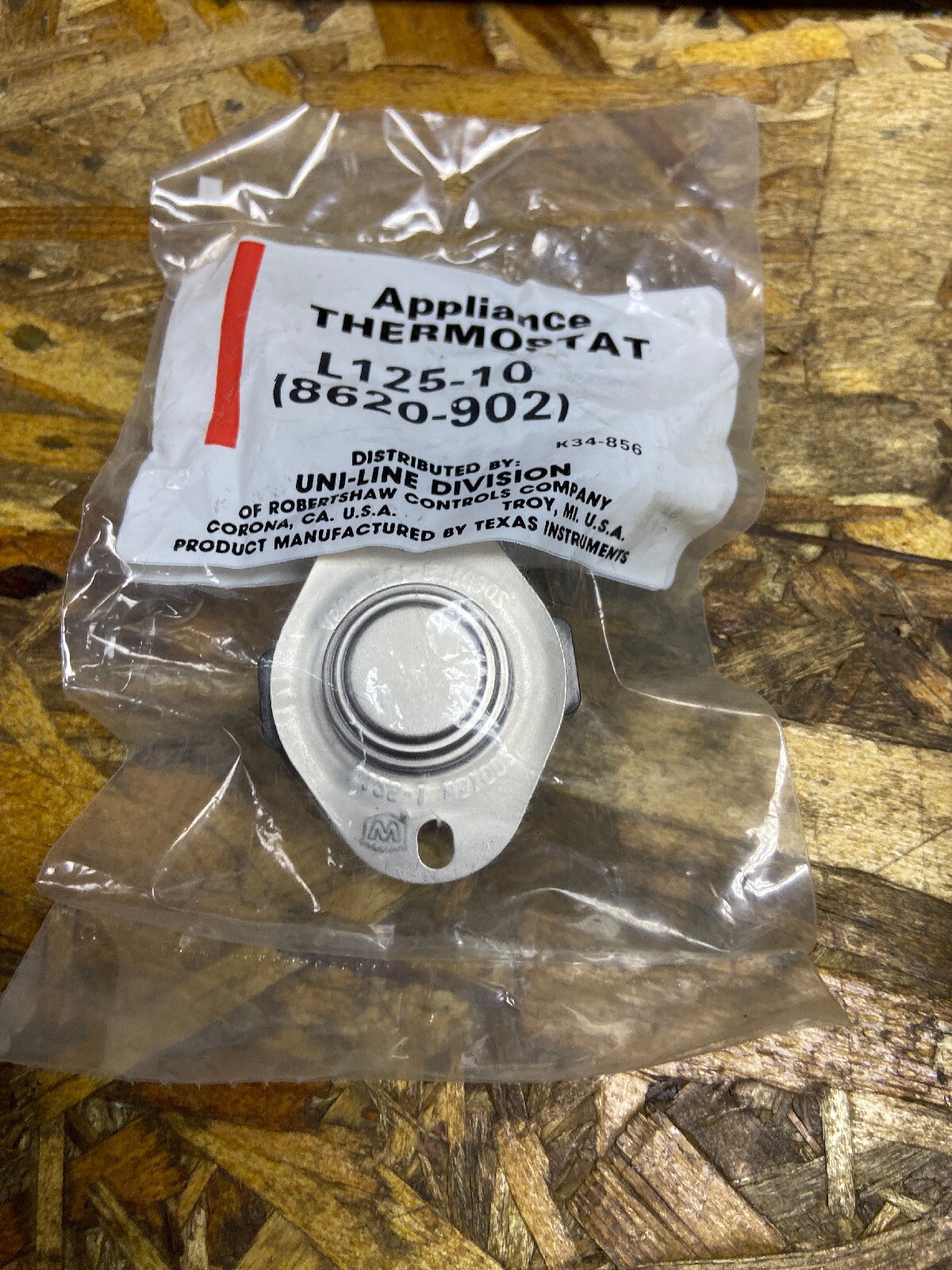GEMLINE ROBERTSHAW WESTWARD L125-10 / L12510 NOS FREE SHIPPING
