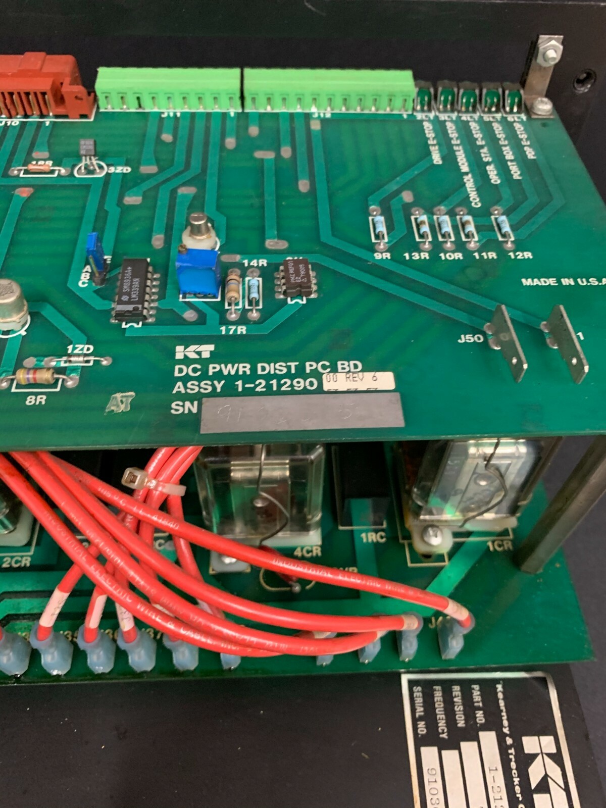Kearney Trecker 1-21292-00 Rev 7 AC DC Power Distribution Module 30 Day Warranty