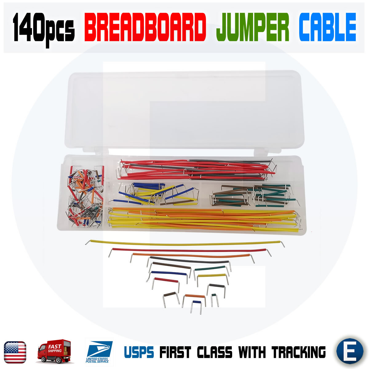 140pcs Solderless Breadboard Jumper Cable Wire Kit U Shape for Arduino Shield US
