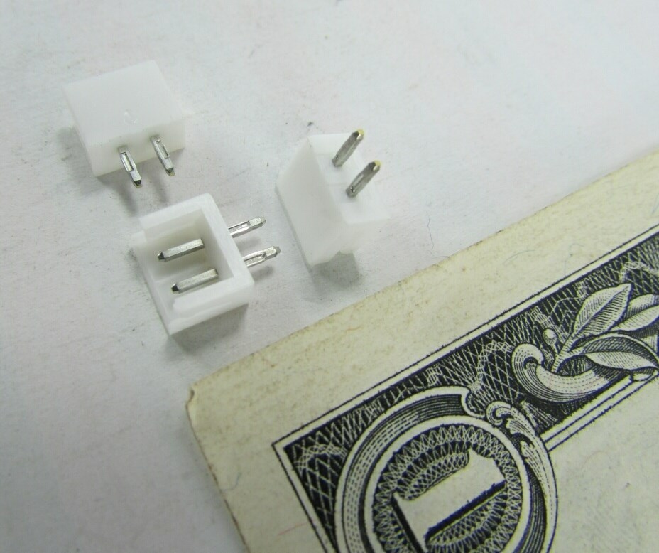 Lot 20 JST 2-Position Male Pin Shrouded Headers Terminals B2B-EH-A(LF)(SN) Press
