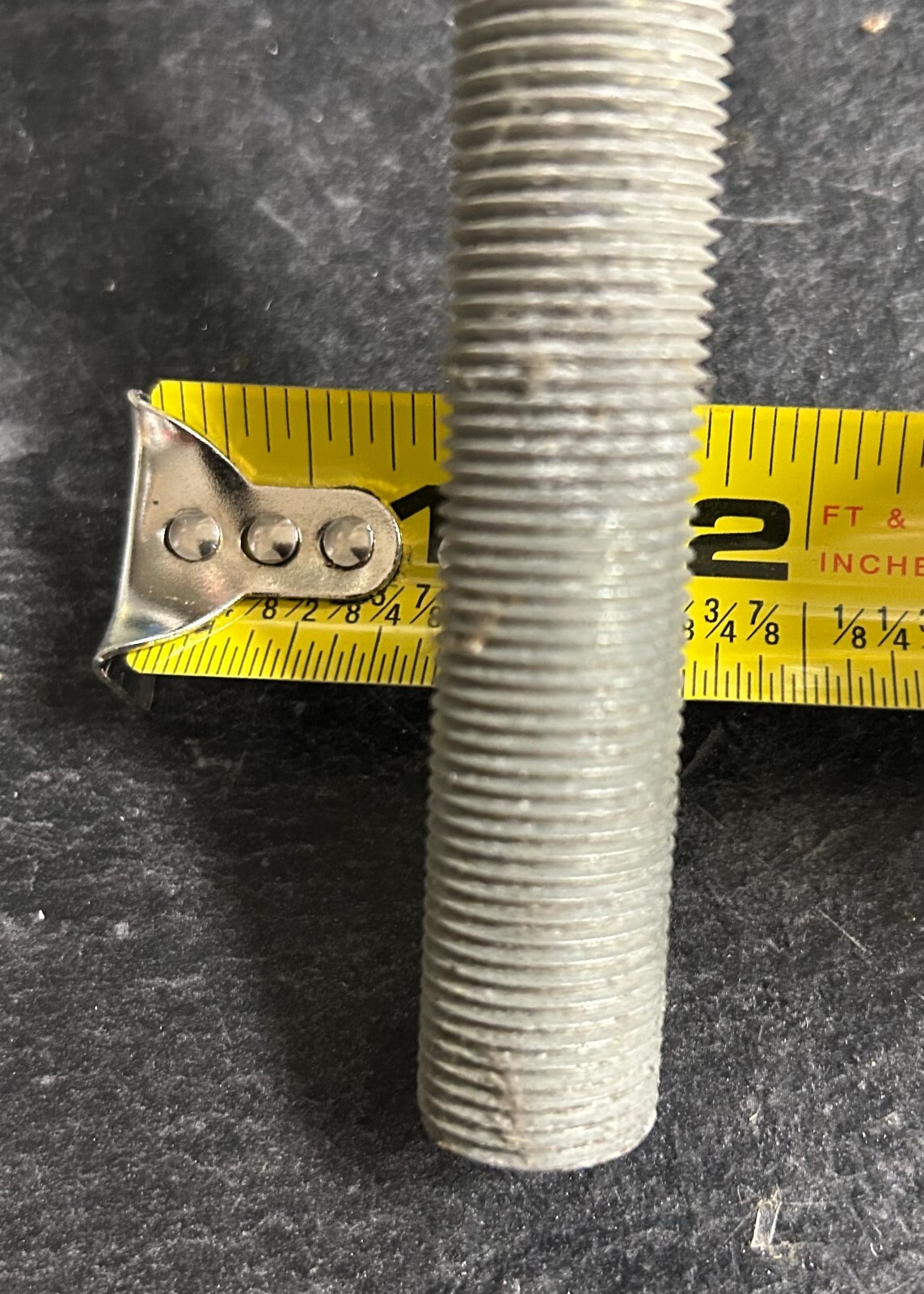 36″ ALL THREADED HOLLOW STEEL ROD 5/8″ O.D.