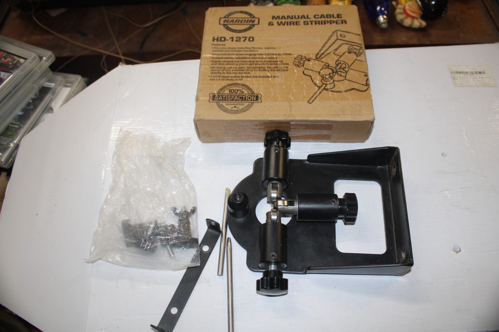 HARDIN HD-1270 MANUAL CABLE & WIRE STRIPPER FREE SHIPPING