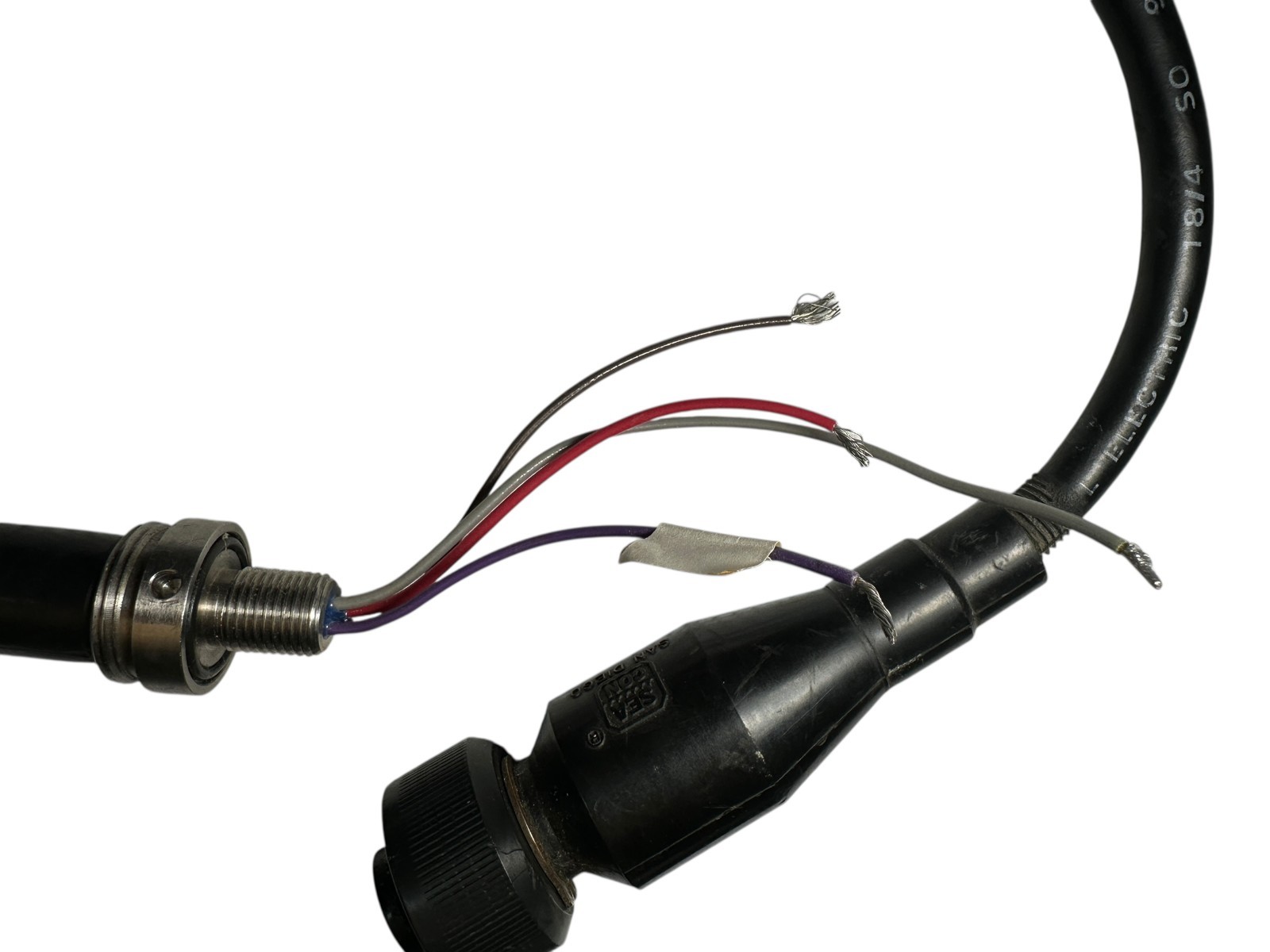 Seacon San Diego 6-Pin Underwater Connector Cable Assembly – Royal Electric 18/4