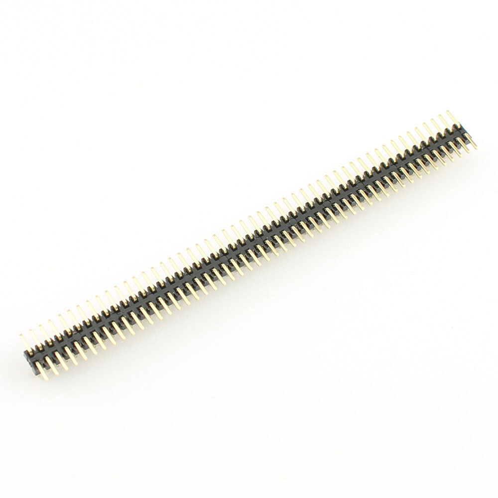 5Pcs Gold Plated 1mm 1.0mm Pitch 2×50 100 Pin SMT Male Double Row Header Strip