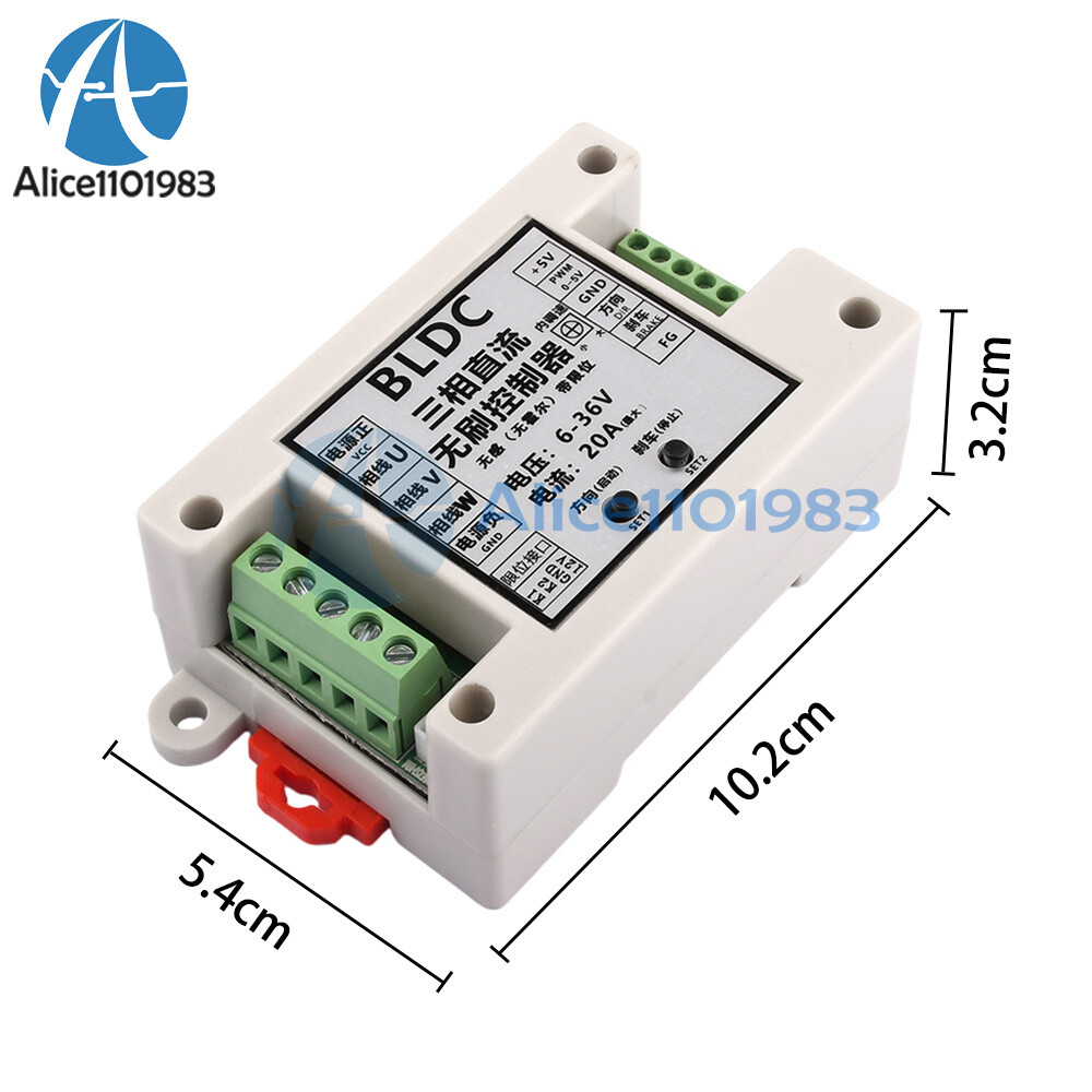 ZS-X14 400W BLDC 3-phase DC Brushless Driver Control Board Motor Controller DIY