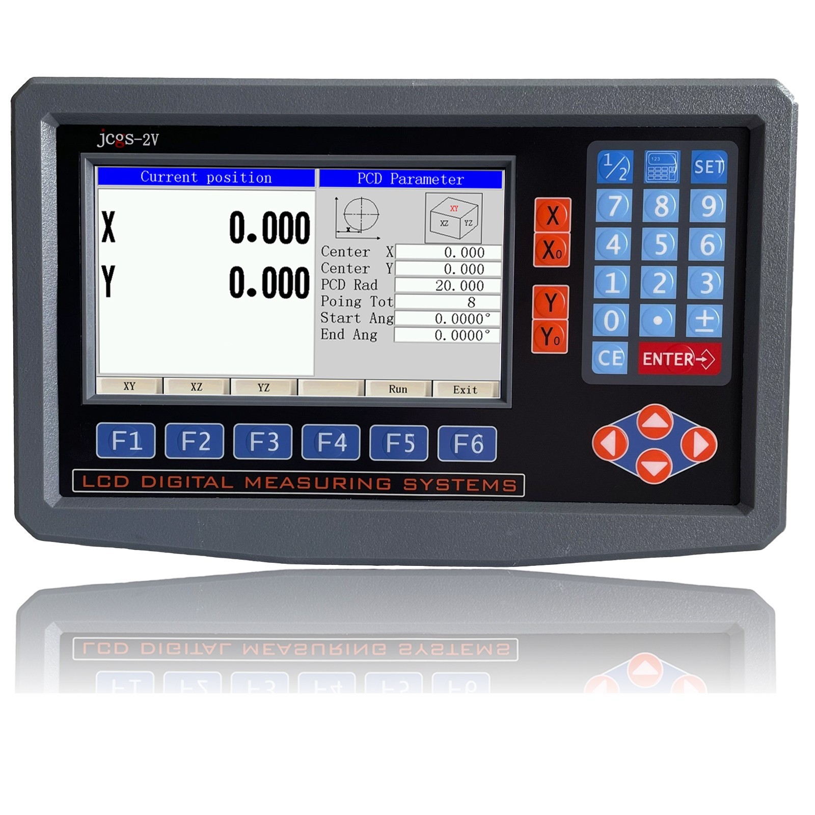 2 Axis LCD Digital Readout DRO 10″ 40″ Glass Linear Scale Encoder Sensor kit