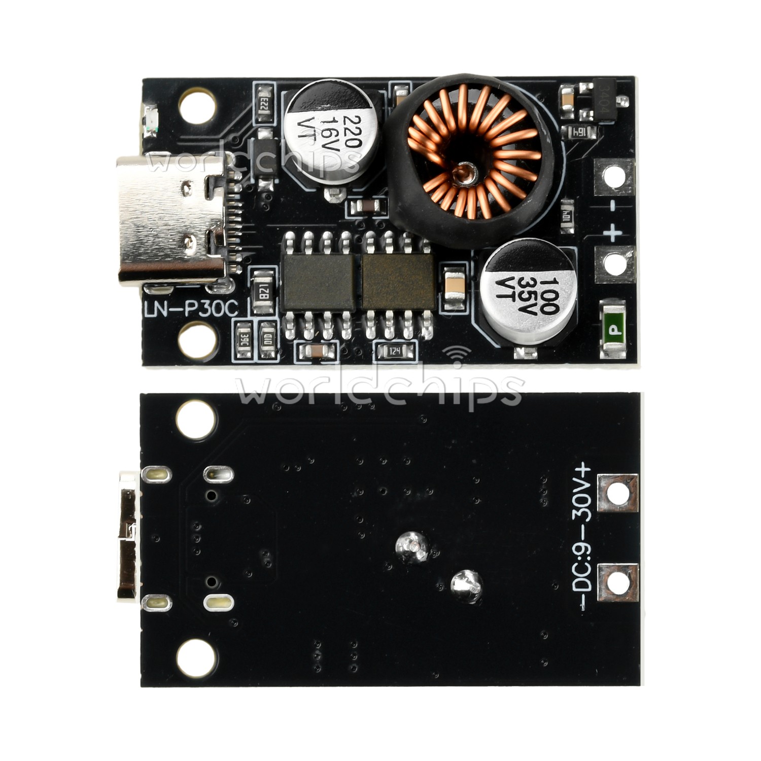 DC 10-30V 30W Mobile Power Fast Charging Module Car Charging Type C PD3.0 QC3.0