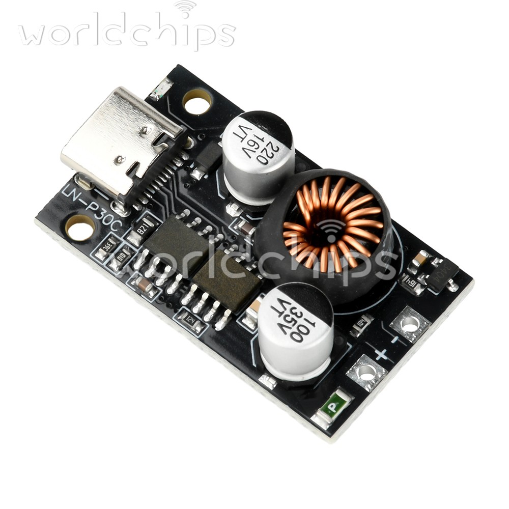 DC 10-30V 30W Mobile Power Fast Charging Module Car Charging Type C PD3.0 QC3.0