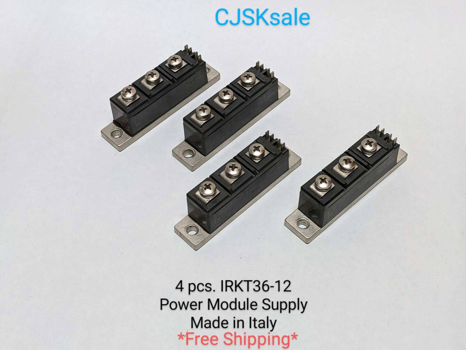 4 pcs. IRKT26-12 Power Module Supply Made in Italy (USED).