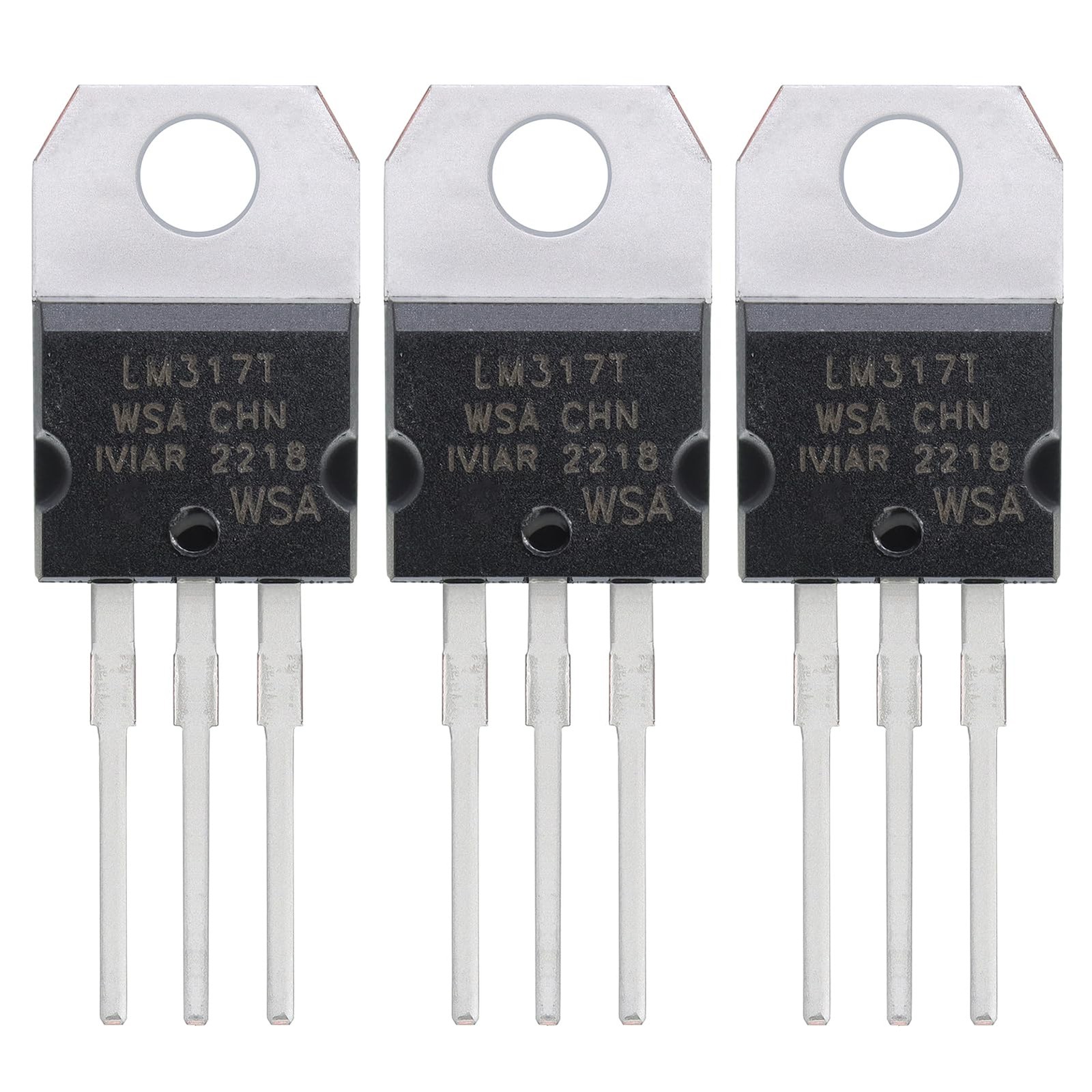 LM317T LM317 Voltage Regulator Adjustable IC 1.5A 1.2V to 37V TO-220Pack of 3…