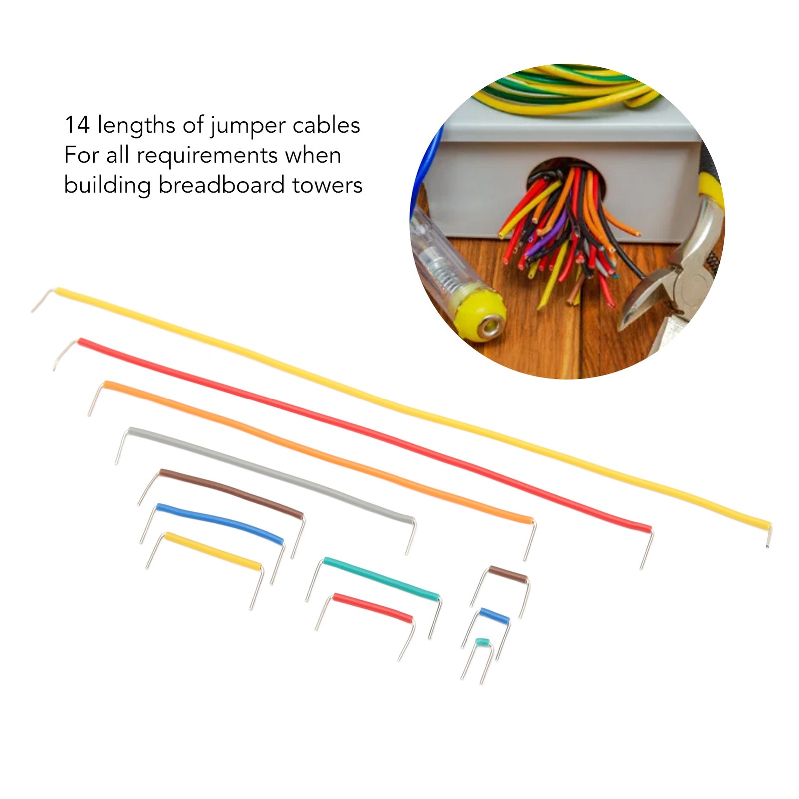 840PCS Breadboard Jumper Wire Flexible Breadboard Connecting Line Cable With New