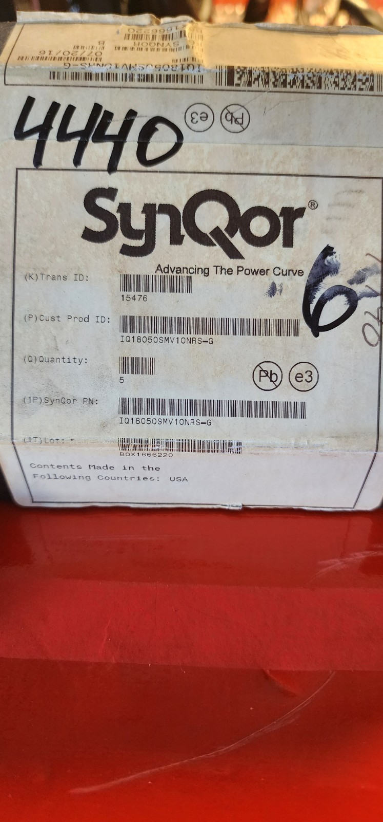 (11) Synqor IQ18050SMV10NRS-G DC to DC Converter 9V TO 36V In 12V 10A out