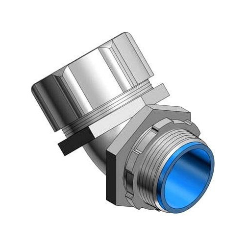 T&B 5345, 1-1/4″, Iron, Insulated, 45D, Liquid Tight Connector, 1 pc