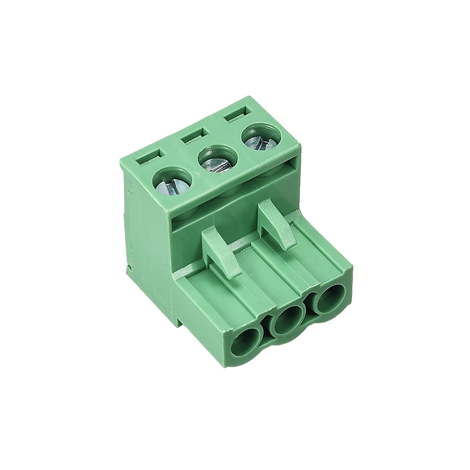 Cermant 20 pcs 3 Pin 5.08mm Pitch Pluggable PCB Angle Screw 20pcs 3P