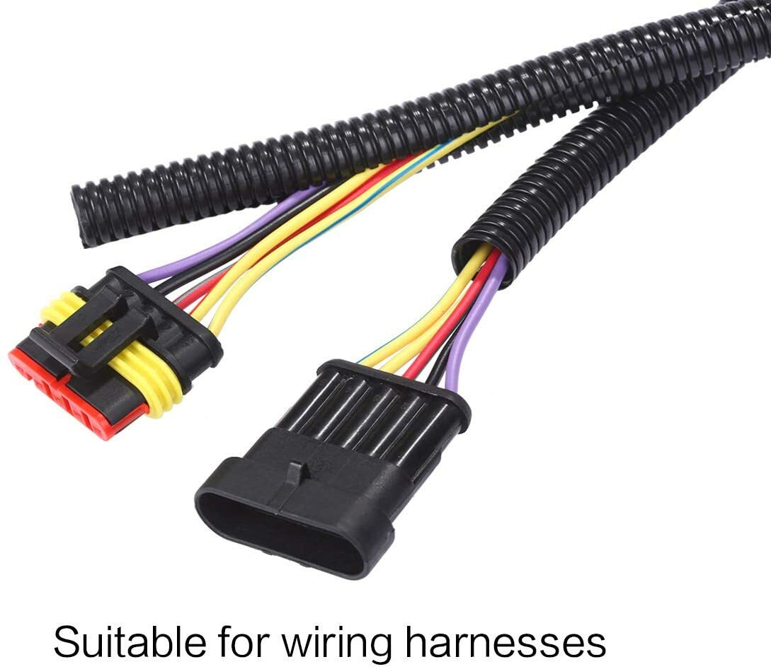 Split Cable Management Wire Loom Cord Covers for Automotive Harness Wrapping Lot