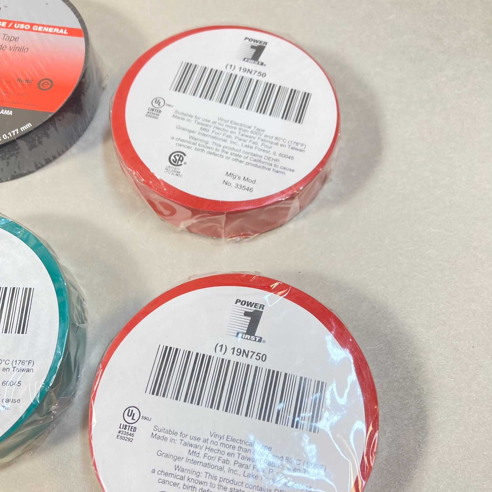 Vinyl Electrical Tape 3M & Power First 11 Pc Multiple Colors
