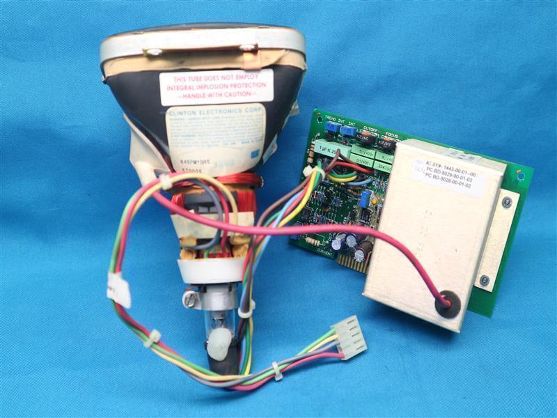 Clinton Electronics 645PMYGRS Monochrome Monitor Tube w/ 5029-00-02 Board