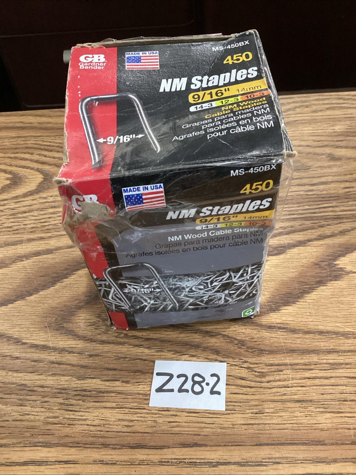 Gardner Bender MS-450BX Cable Staples 9/16″ 450 Pcs
