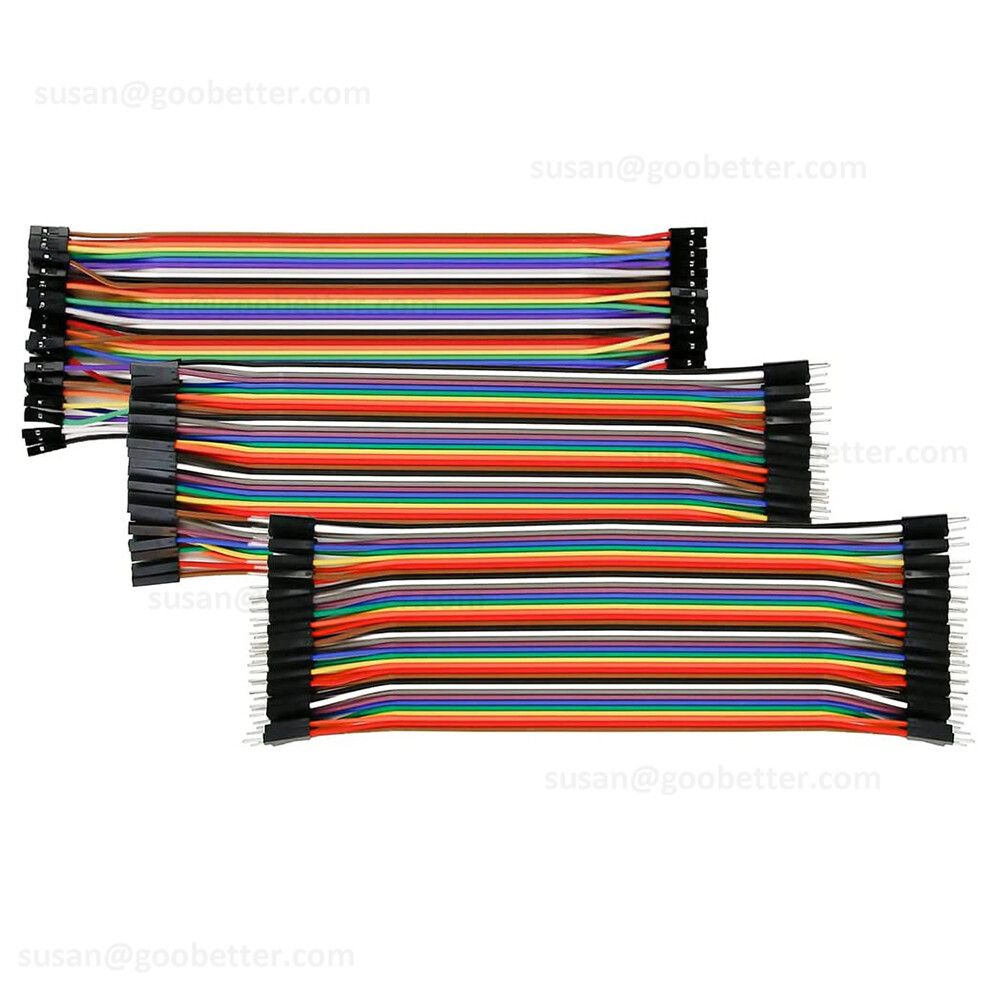40 Dupont Cables Jump Wire M-F M-M F-F Jumper Ribbon Breadboard Cable Lead