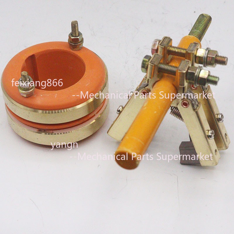 Conductive slip ring Herringbone carbon brush kit 2/3/4 circuit OD:58 ID:20-35
