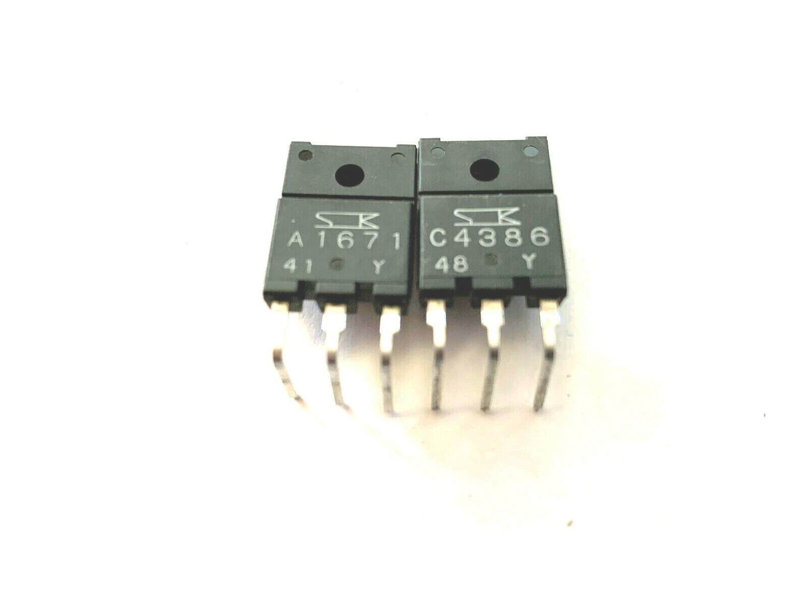 1 Pair | 2SC4386+2SA1671 Original Sanken Silicon NPN+PNP | FREE US Shipping