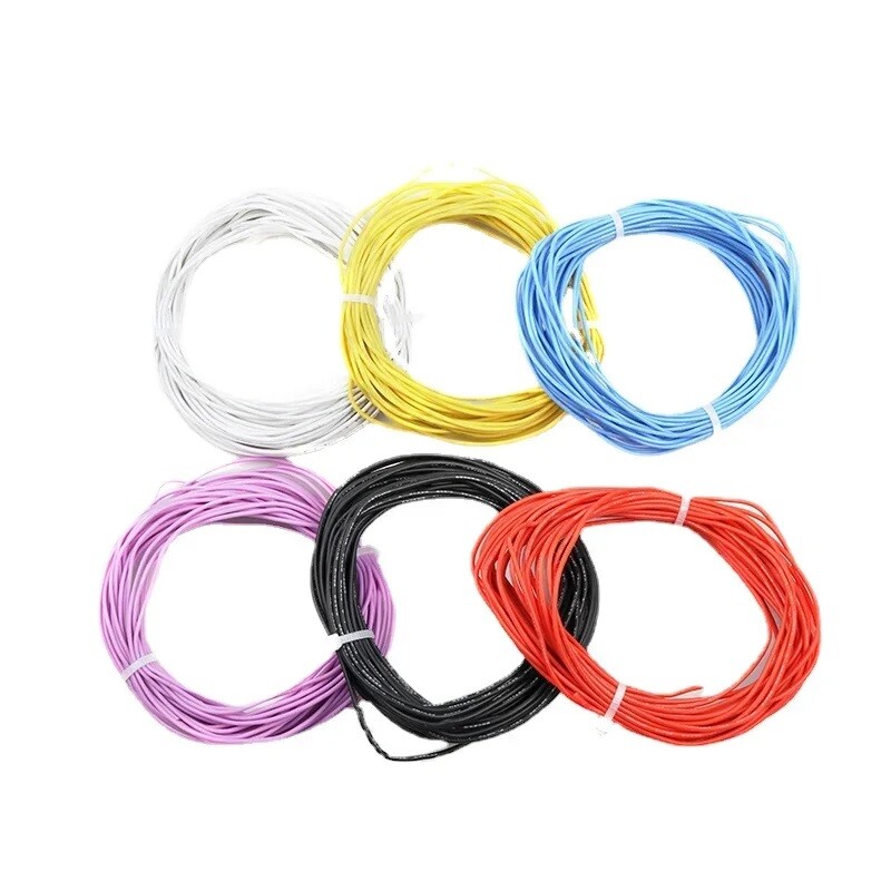UL3135 10AWG~30AWG Silicone Rubber Cable Tinned Copper Wire High Temp 4-Colors