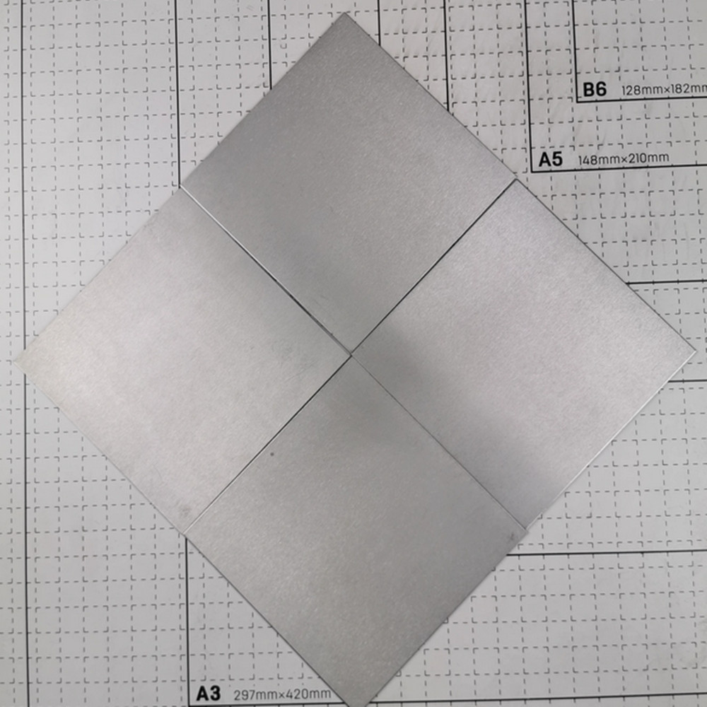 W ≥ 99.99% High Purity Tungsten Metal Sheet W Plate , 0.05mm – 10mm Thick