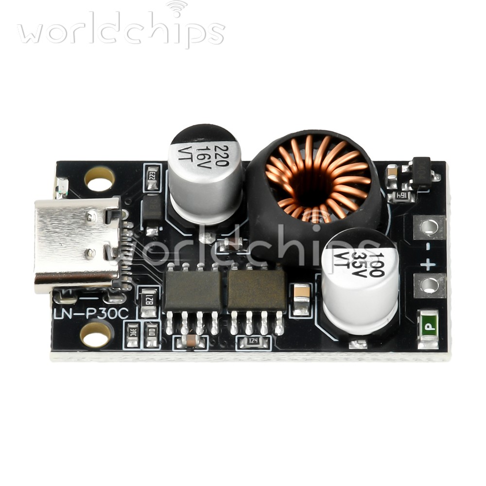 DC 10-30V 30W Mobile Power Fast Charging Module Car Charging Type C PD3.0 QC3.0