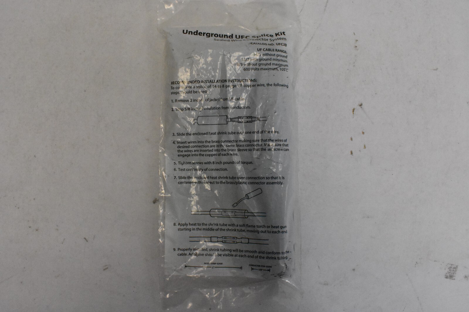 Engineered Products UFC2B Underground UFC Splice Kit Sealed Wire Connector