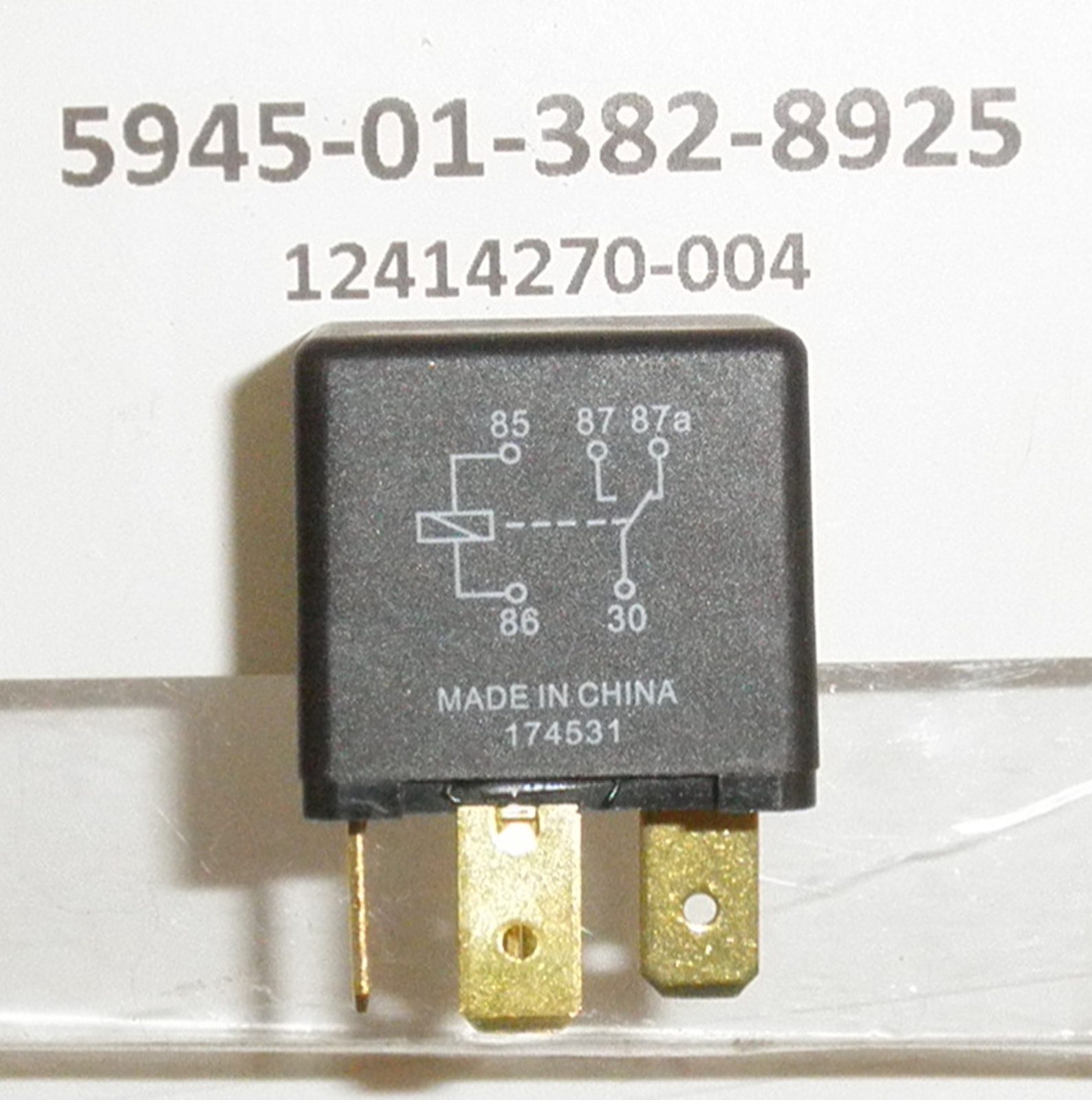 12V Relay 5945-01-382-8214 12414270-003