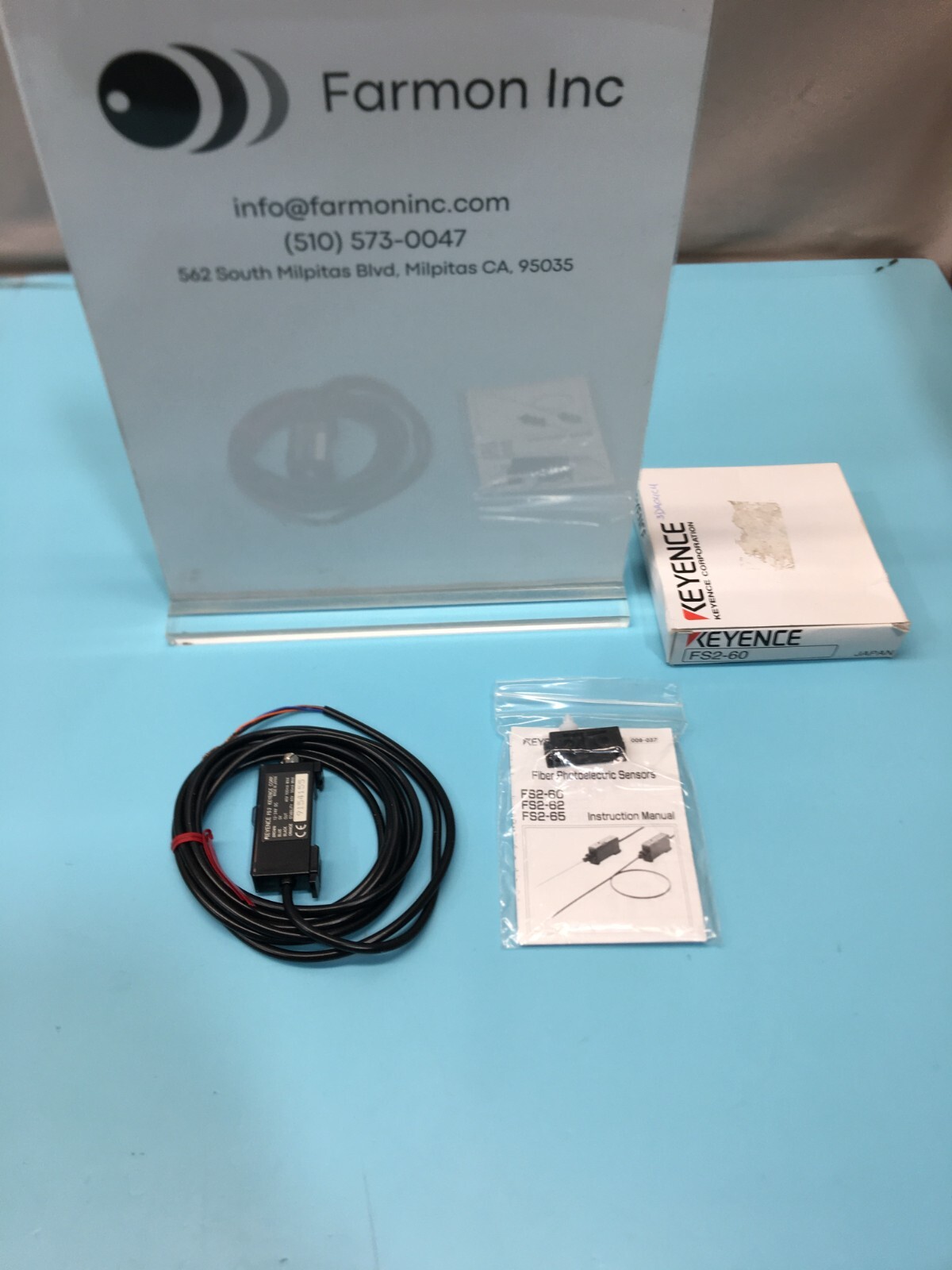 KEYENCE FS2-60 SENSOR LEVEL AMP WATER TRACK, 187546