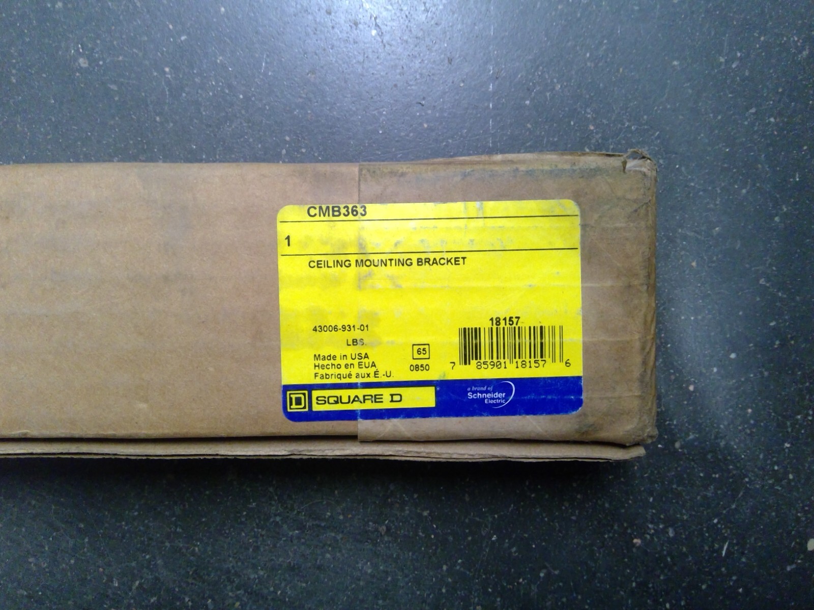 Square D CMB363 Low Voltage Transformer Ceiling Mount Bracket **Free Shipping**