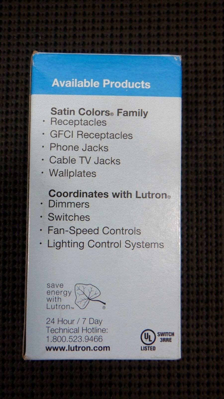 Lutron SC-3PS-BI General Purpose 15A 3-Way 120V Satin Colors Biscuit – Lot of 2
