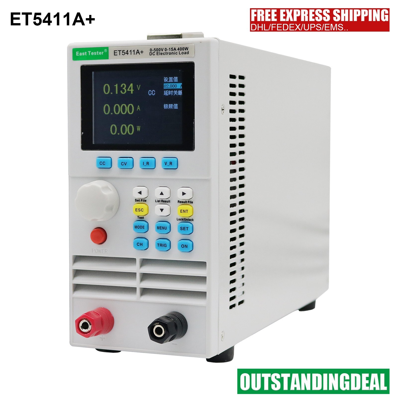ET5411A+ 500V 15A 400W Programmable Load One-Channel DC Electronic Load