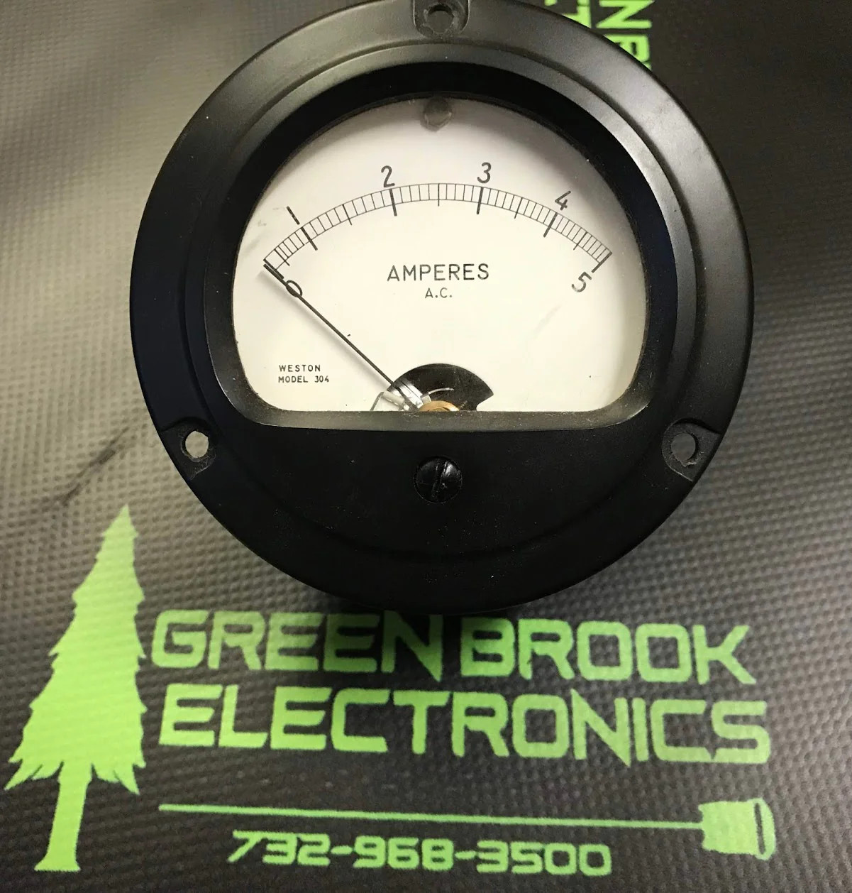89312 – WESTON – Meter, 0-5A AC, Round 3.5″ Dia