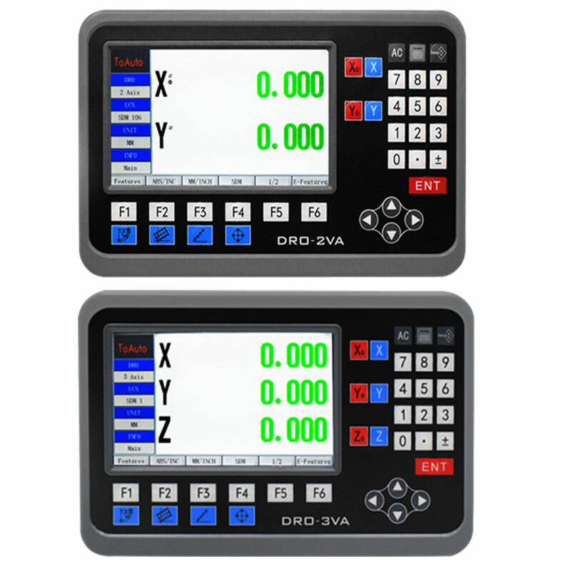 2 3 4 5 Axis DRO Digital Readout Linear Scale 100-2000mm Glass Ruler Mill Repair