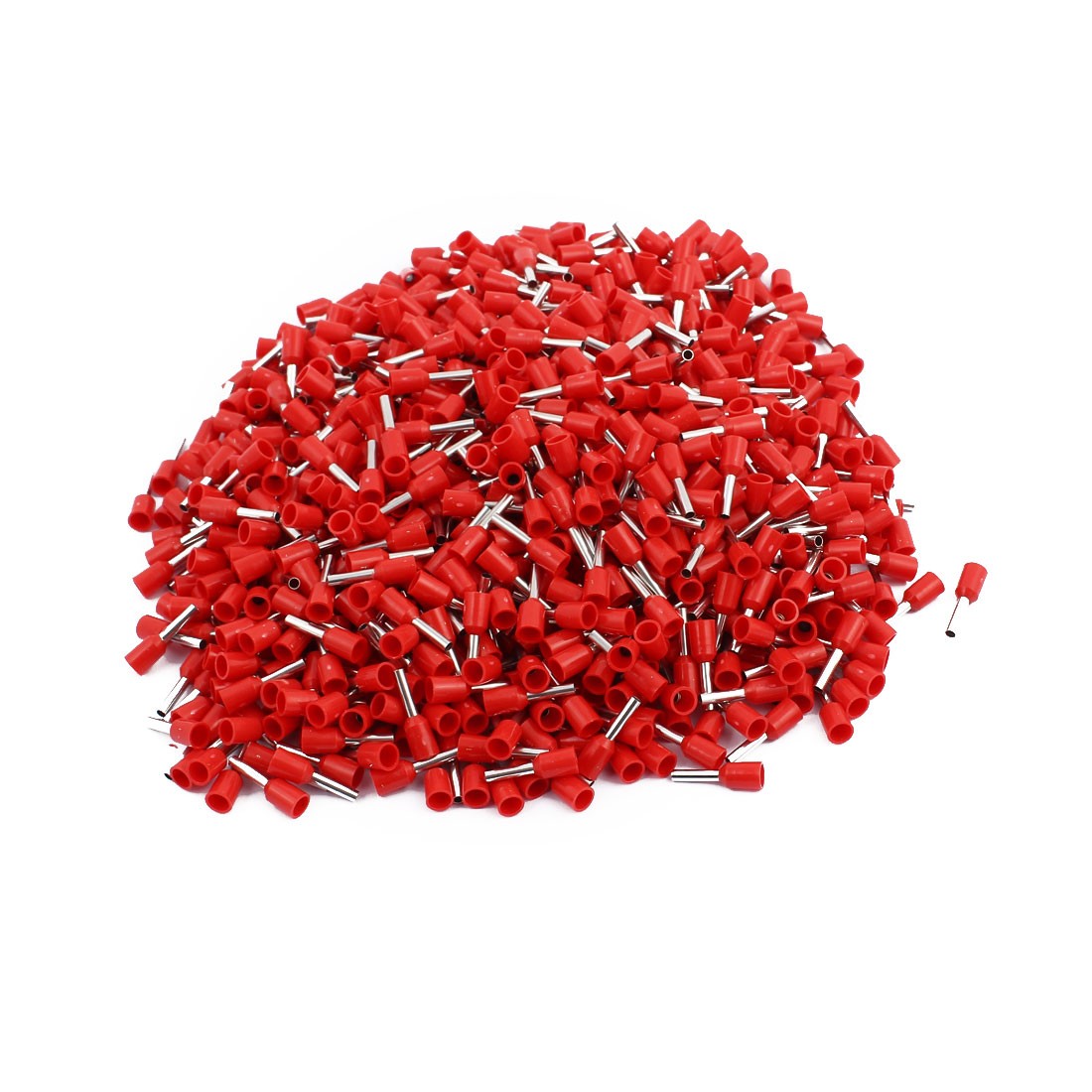1000Pcs E1508 Red Crimp Connector Insulated Pin Terminal for 16 AWG Wire
