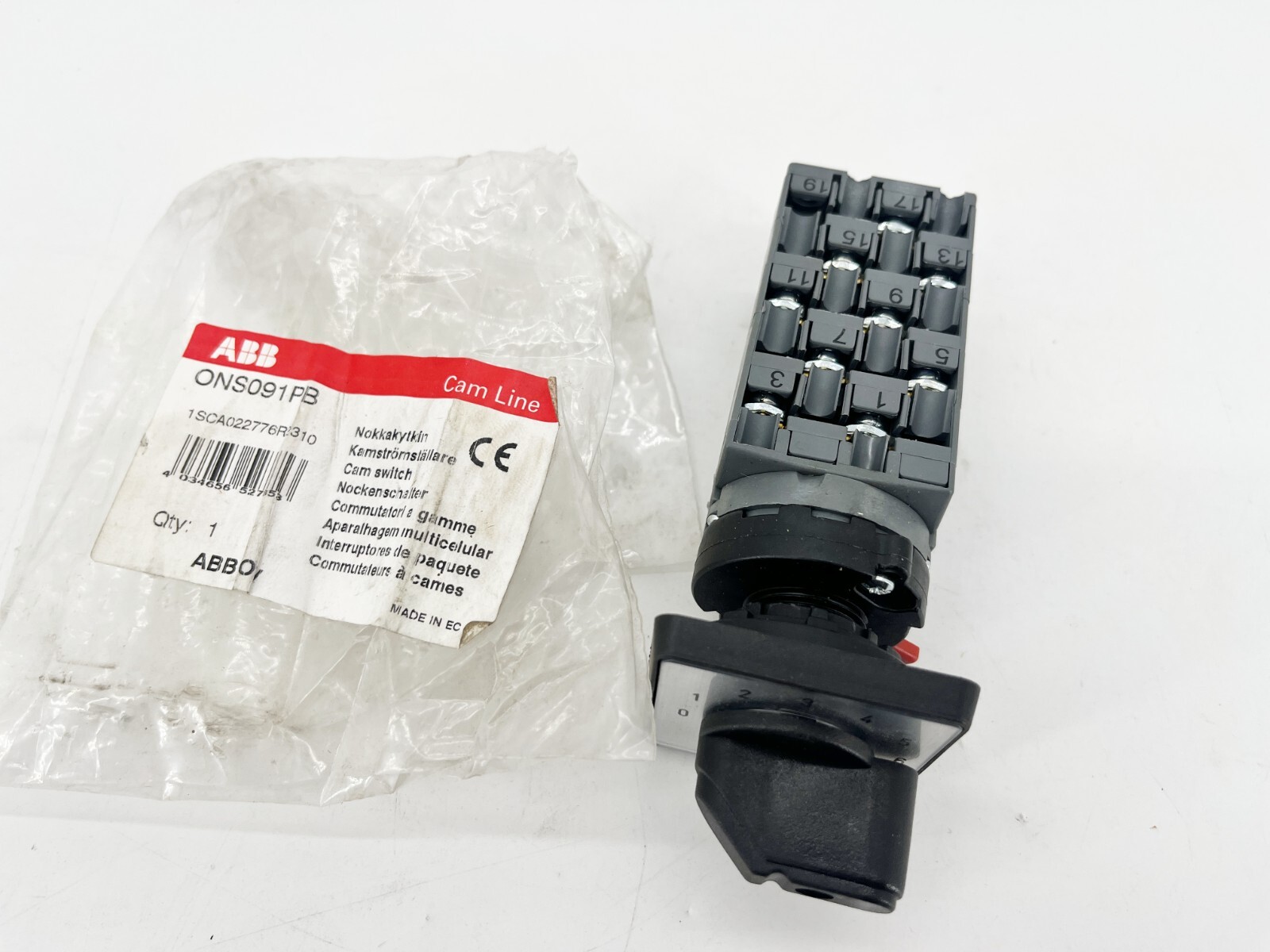 New ABB ONSO91PB Cam Switch 10 Maintained Positions 0-9