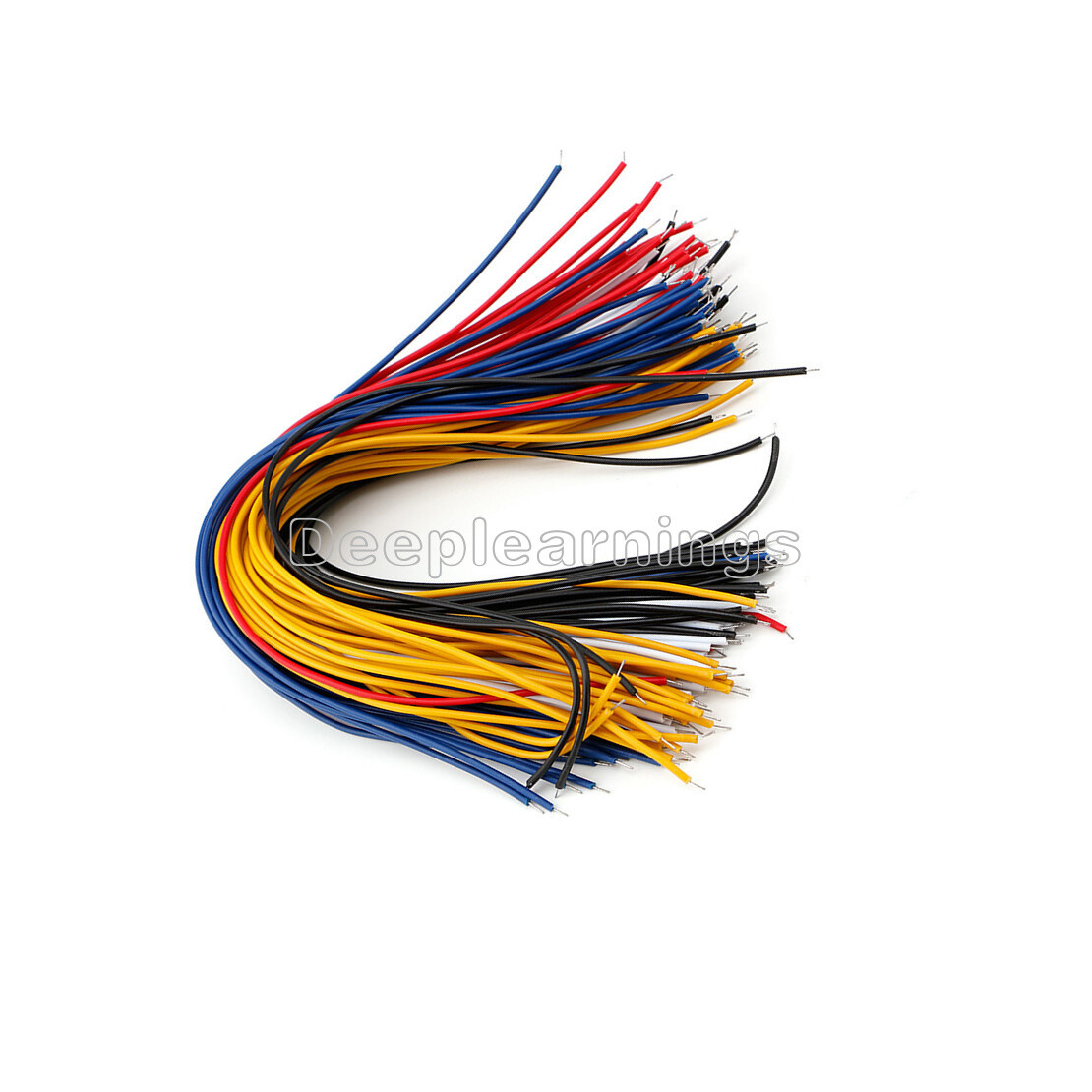100PCS 20CM Color Flexible Two Ends Tin-plated Breadboard Jumper Cable Wires