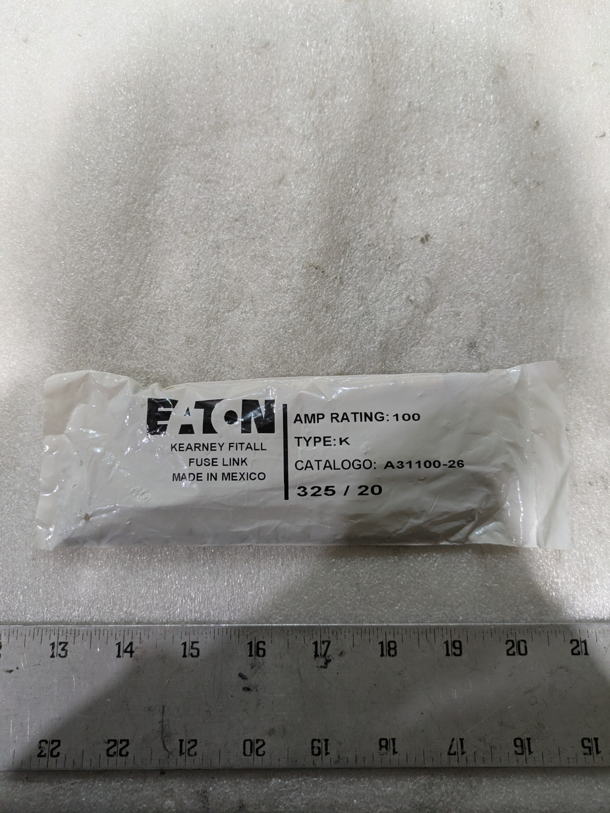 Eaton A31100-26 Kearney Fitall Type K Fuse Link 100A Electrical Industrial OEM
