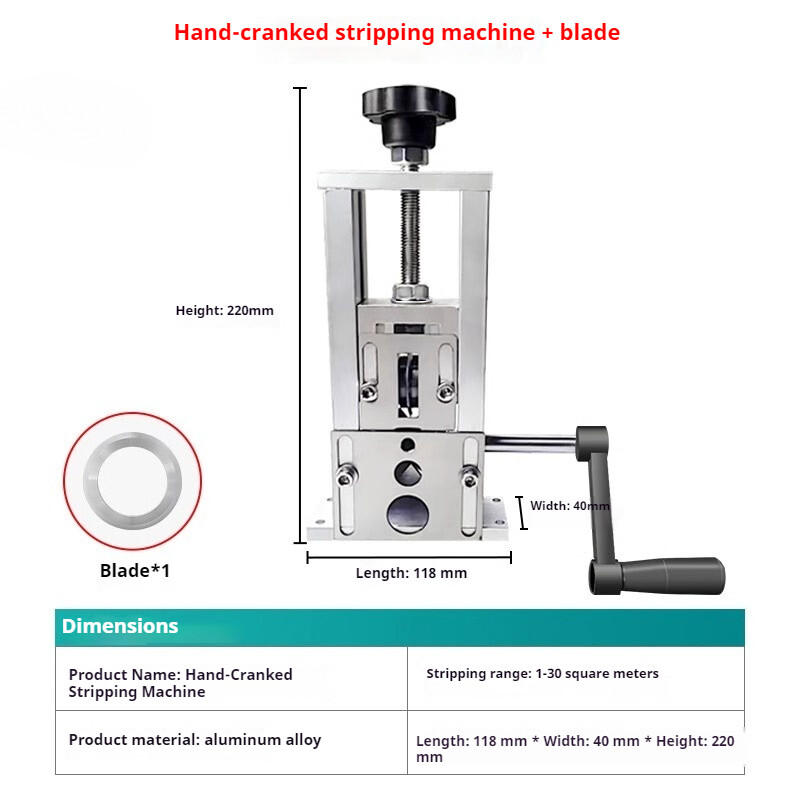 Hand-operated Wire Stripping Machine Waste Copper Cable Stripping Recycling Tool