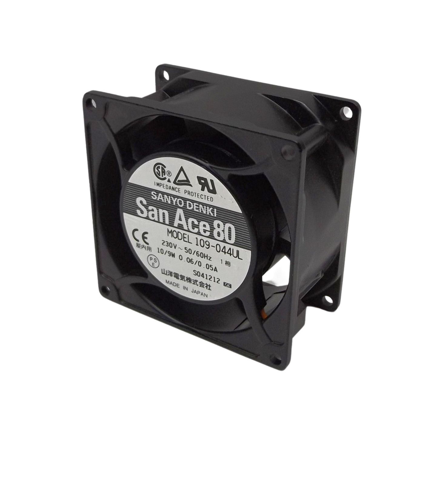 Sanyo Denki 109-0440L San Ace 80 Axial Fan 230V 10/9 W 80X80X42MM