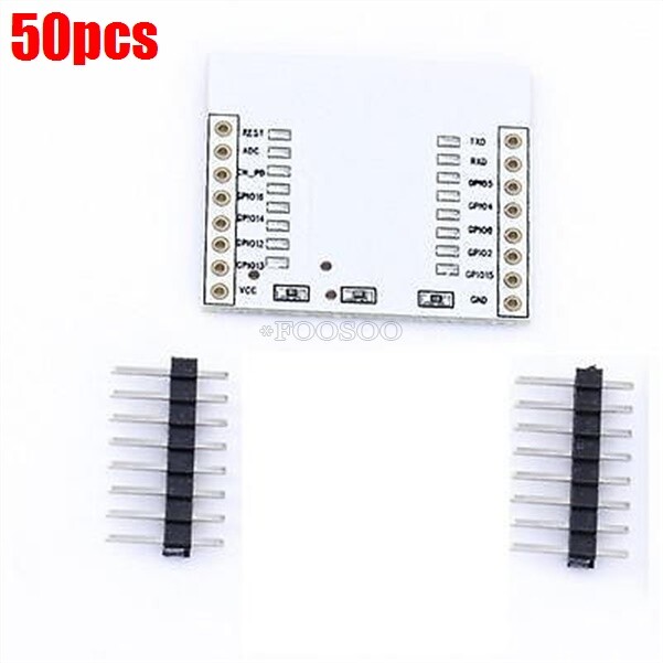 50Pcs ESP8266 Serial Wifi Module Adapter Plate For ESP-07 ESP-08 ESP-12 ze