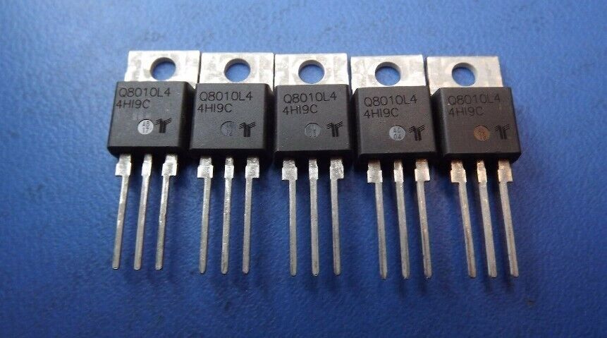 (5PCS) Q8010L4 LITTELFUSE/TECCOR TRIAC 800V 10A 25-25-25 MA TO220
