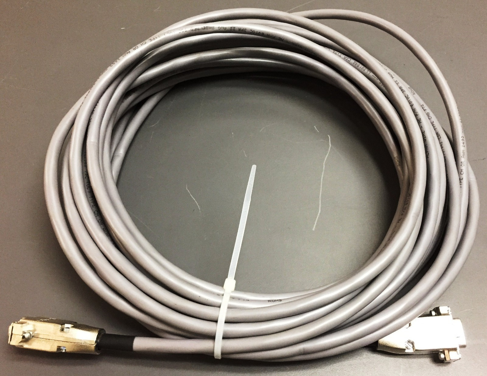 Alpha Wire 6010C, 22AWG 3PR Shield Cable 35 FT w/7-Pin Male/Female AMP Connector