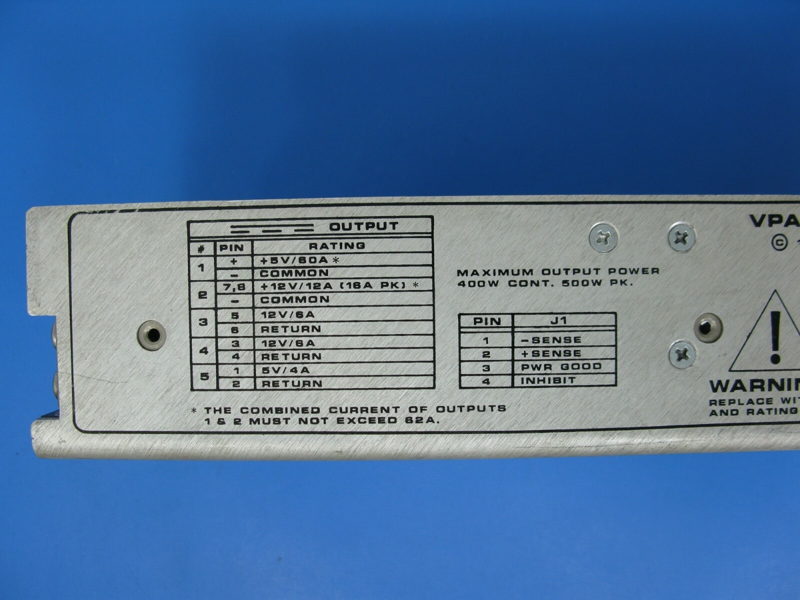 ***NEW*** Condor VPA420 5-Output 5 Volt & 12 Volt 4/5/12/60 Amp Power Supply