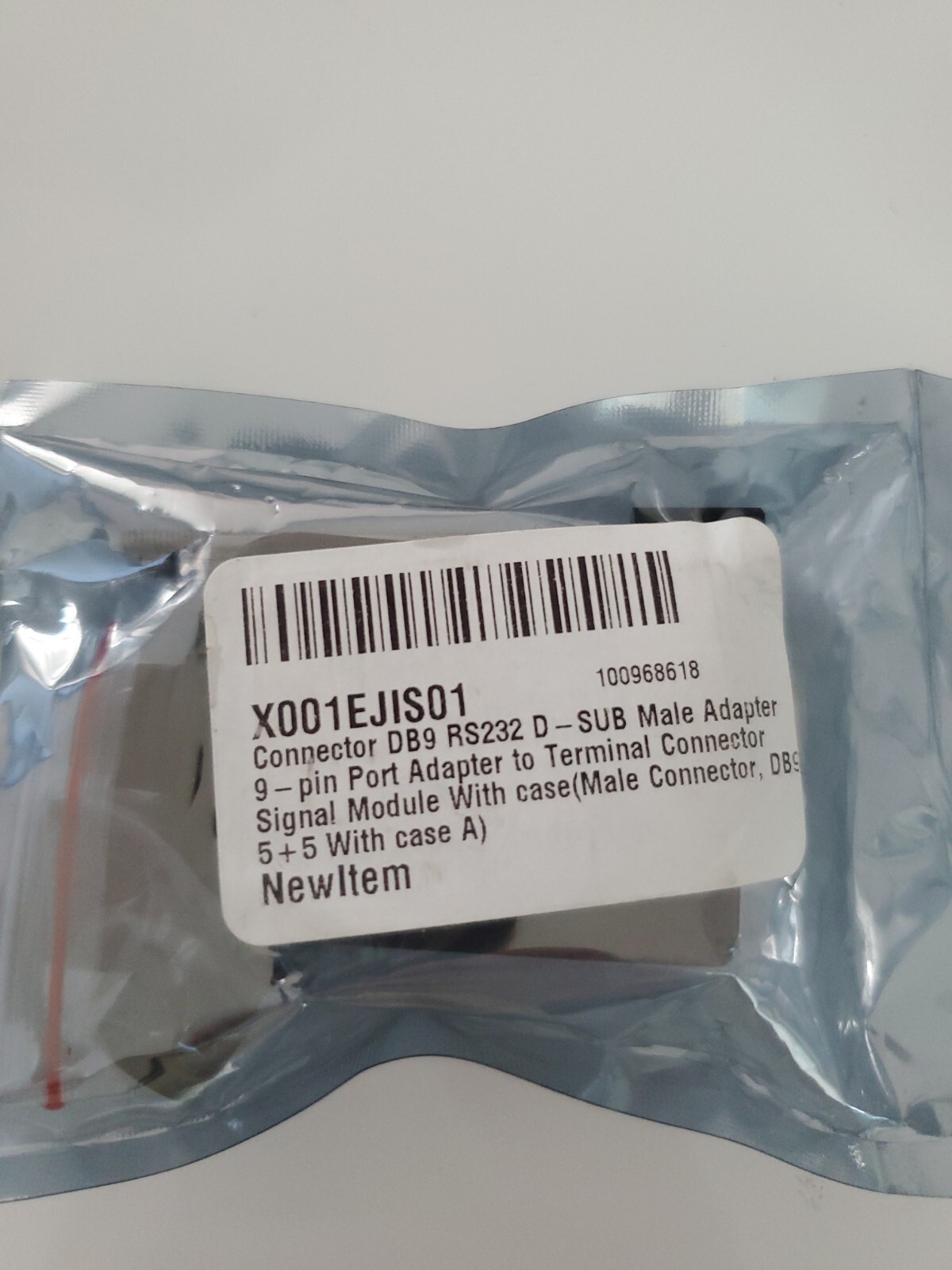 X001EJIS01 MALE CONNECTOR DB9RS232 D-SUB MALE ADAPTER