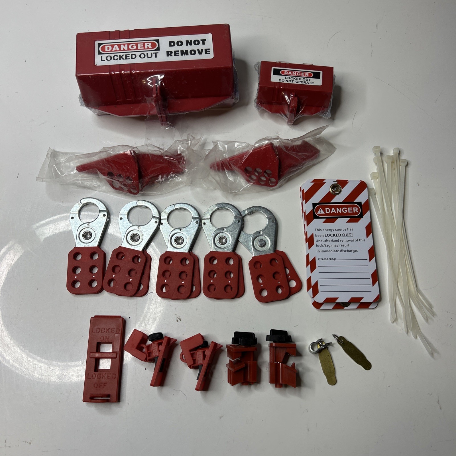Electrical Lockout Tags-Hasps-Boxes-BallValve, Circuit Breaker Lock-outs