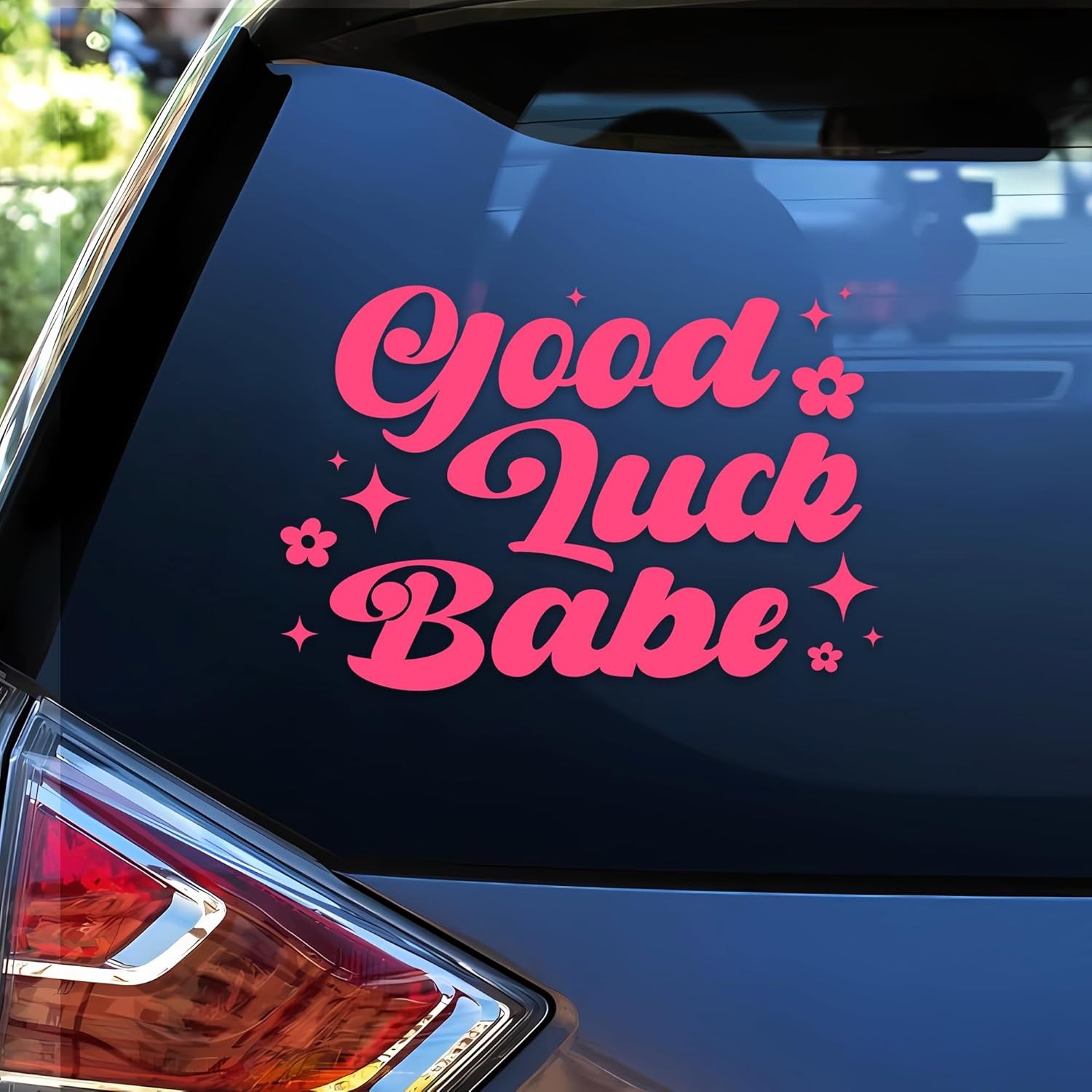 Funny and Girly Lucky Car Decal – 6 Inch Waterproof Vinyl Bumper Sticker for Pos